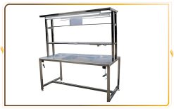 Bàn thao tác inox có đèn