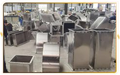 Gia công chấn gấp ống thông gió