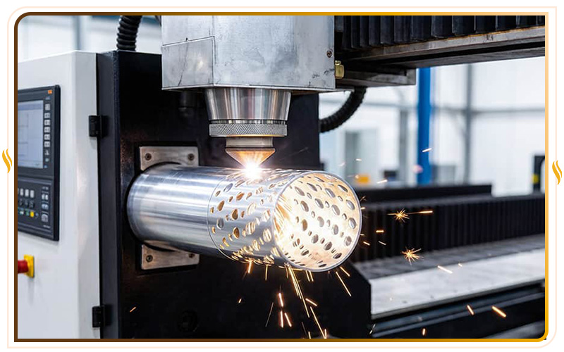 Gia công cắt laser ống nhôm