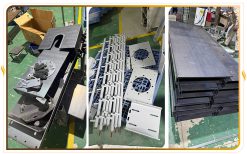 Gia công chấn gấp chi tiết trên băng tải